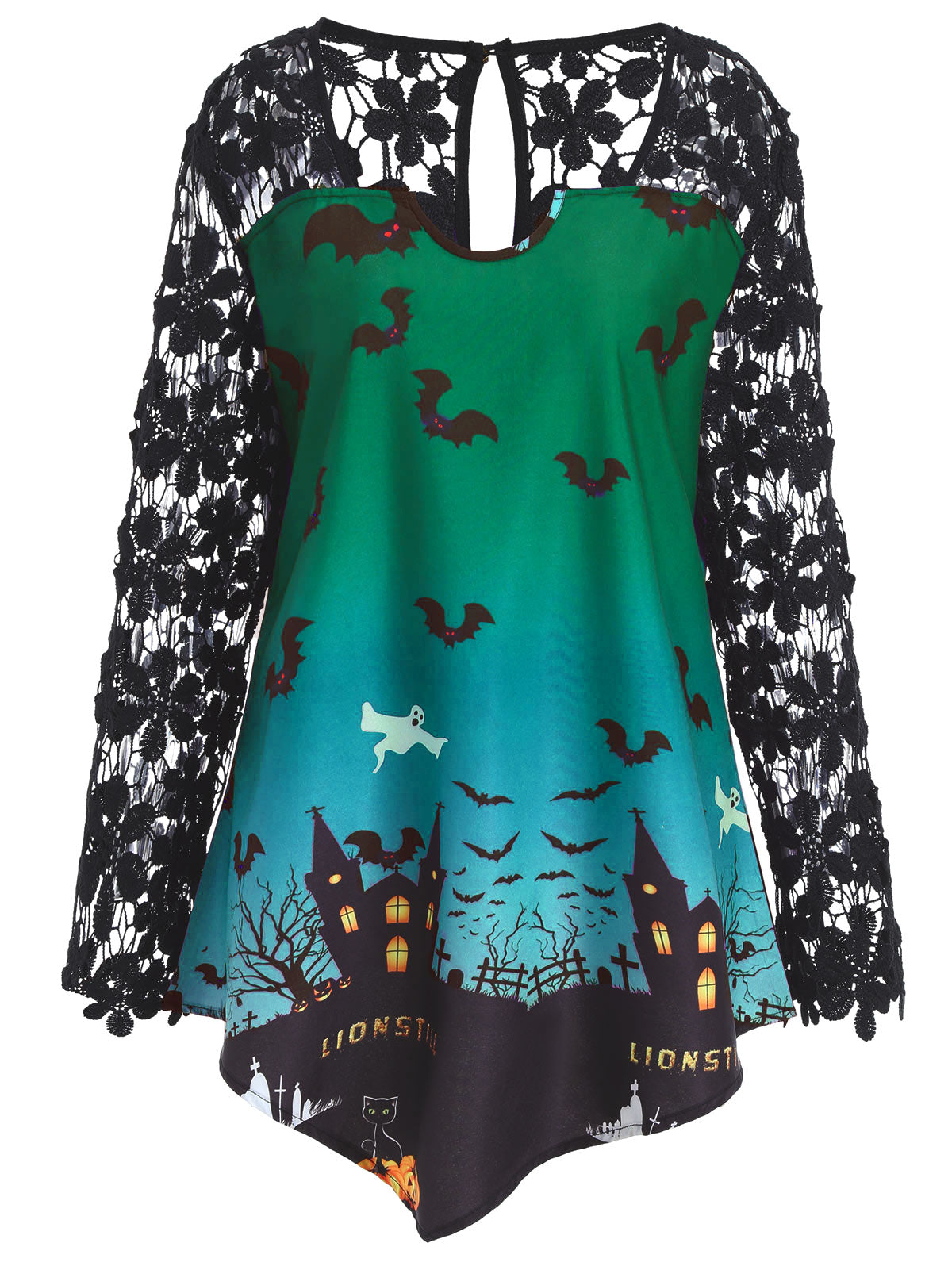 Halloween Lace Casual Top