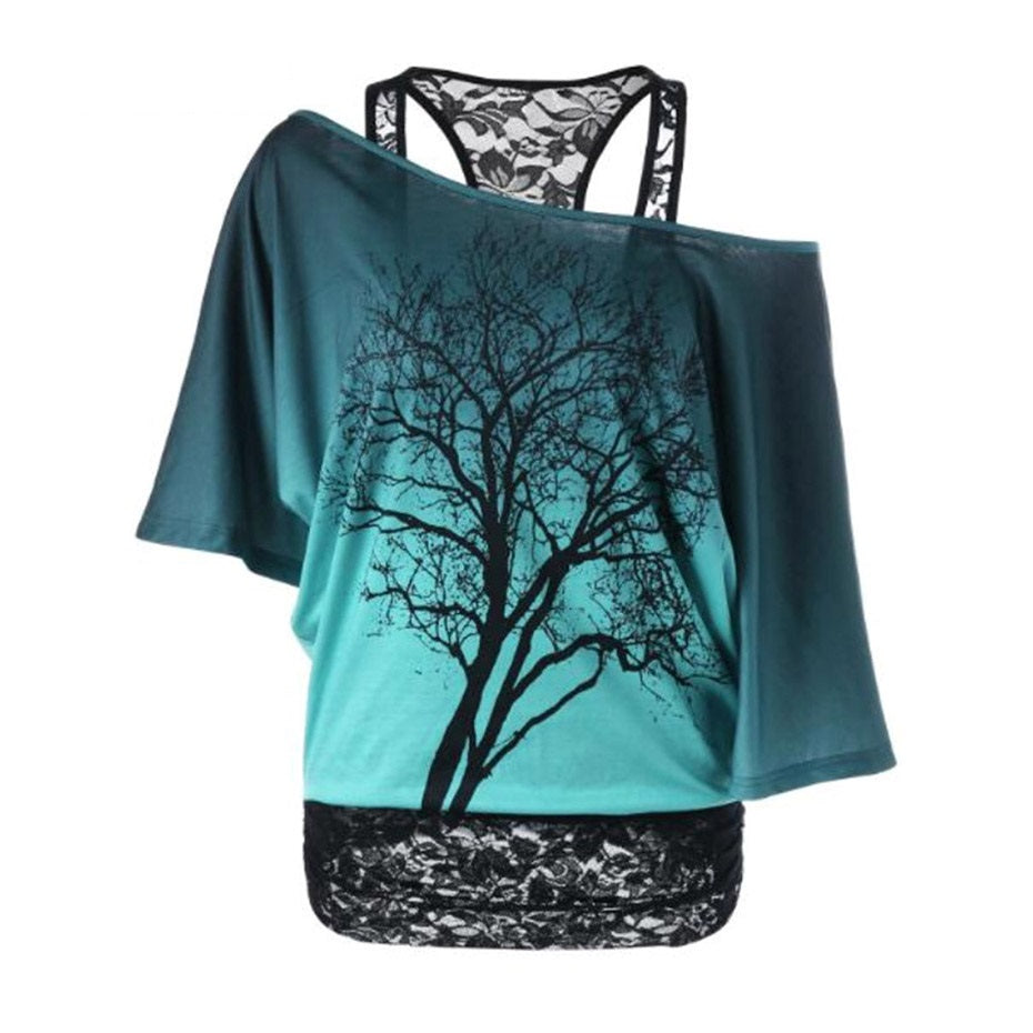 Rosetic Double Layered Tee Top