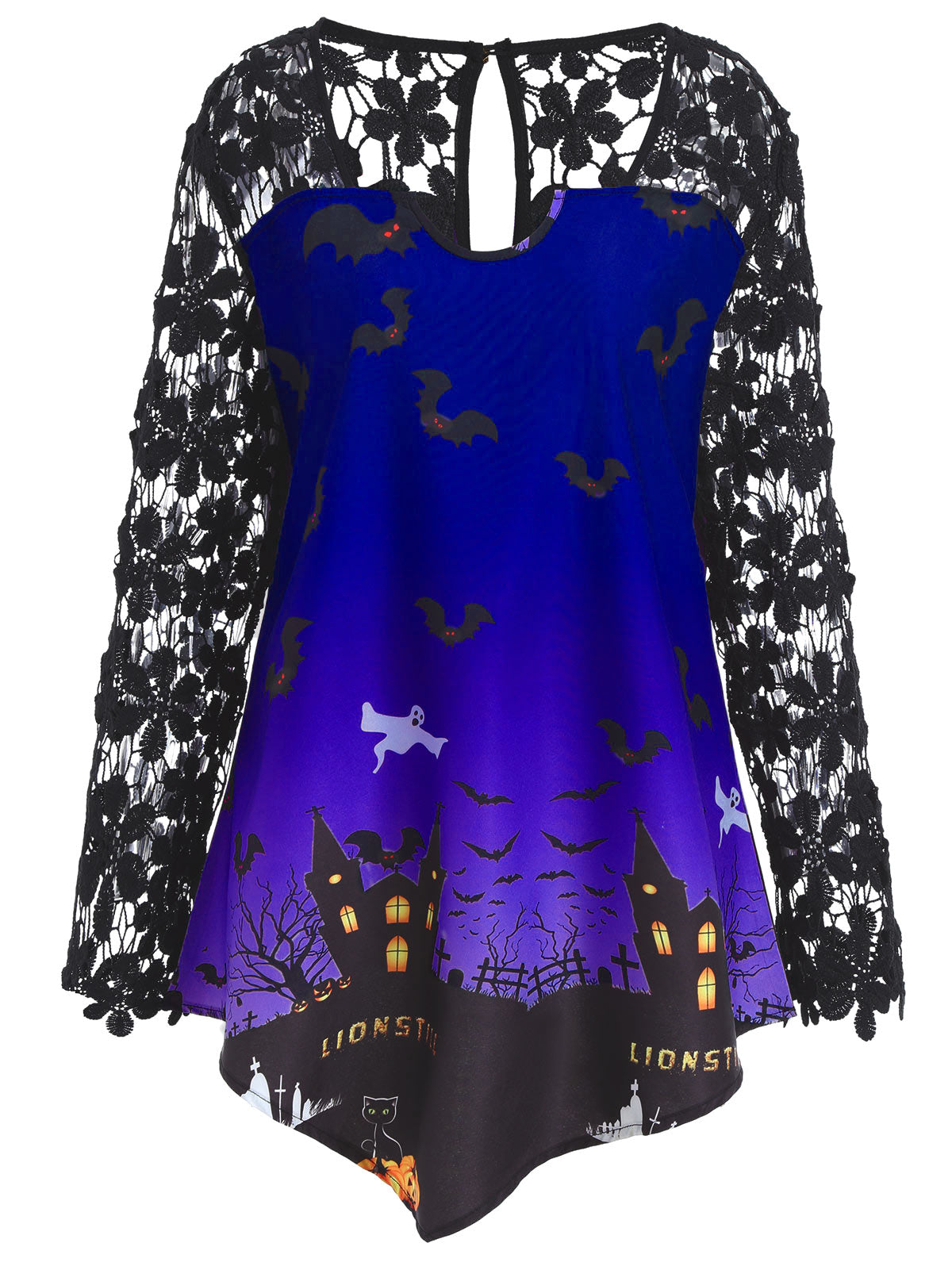 Halloween Lace Casual Top