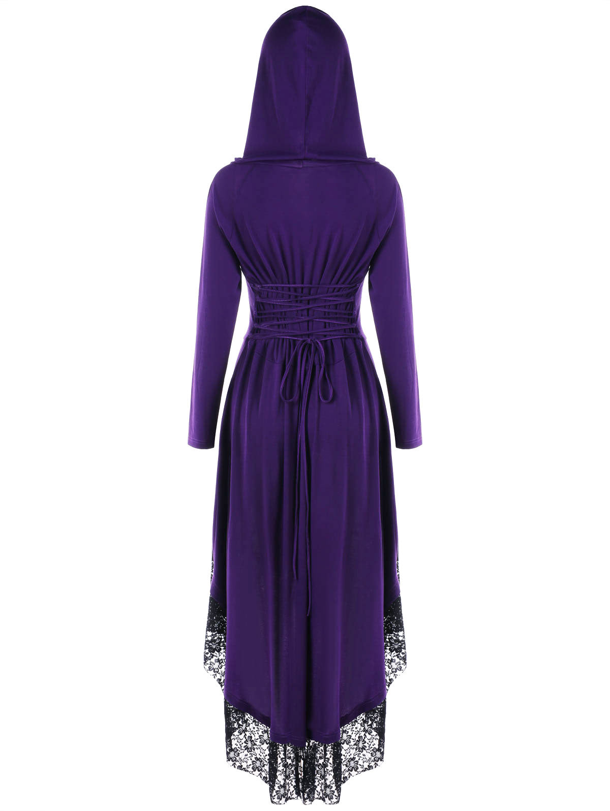 Vestlinda Long Sleeve Lace Robe Dress