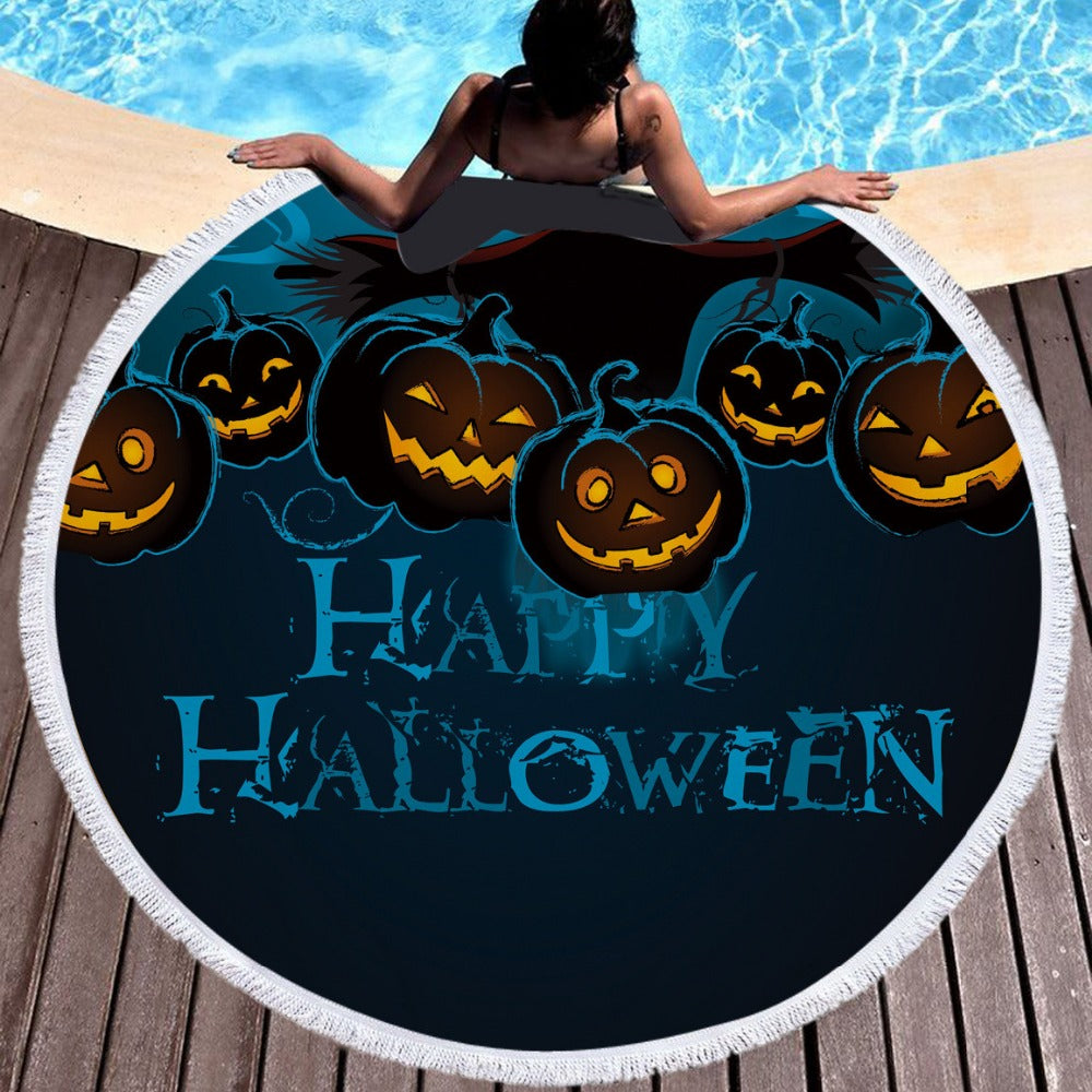 Halloween 150cm Round Multi Purpose Beach Towel