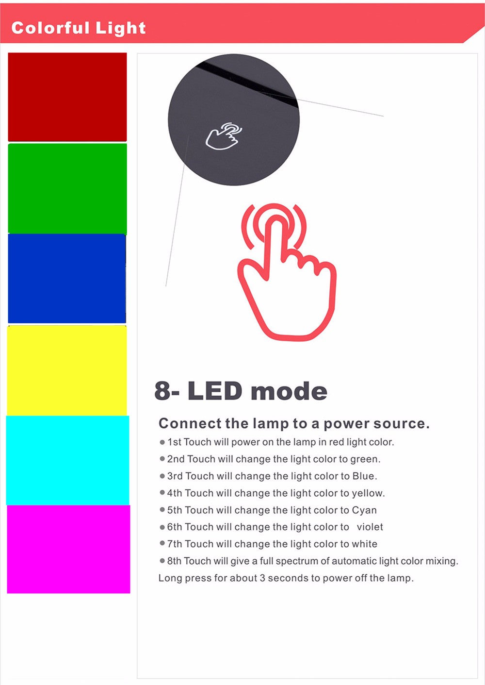7 Color 3D LED Acrylic Pumpkin Table Lamp
