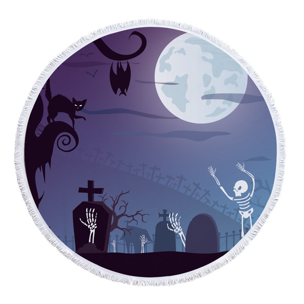 Halloween 150cm Round Multi Purpose Beach Towel