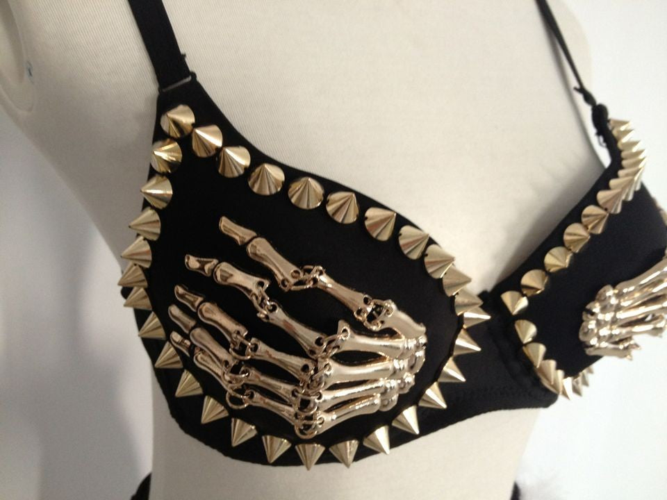 Claws Rivet Steampunk Bra