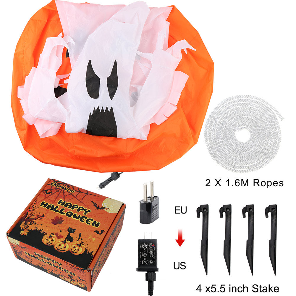 6FT Color Changing LED Inflatable Ghost Pumpkin