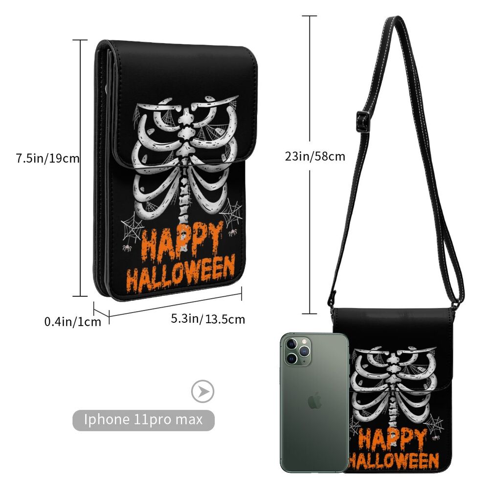 Happy Halloween Mini Skeleton Shoulder Bag
