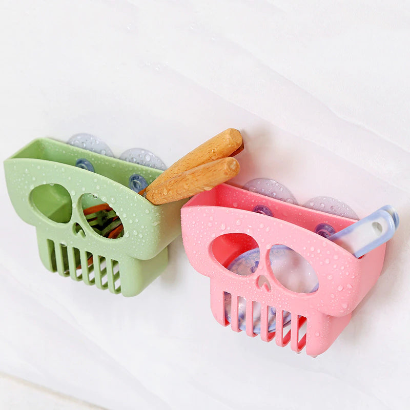 2pc Skull Shape Kitchen Sink Holders