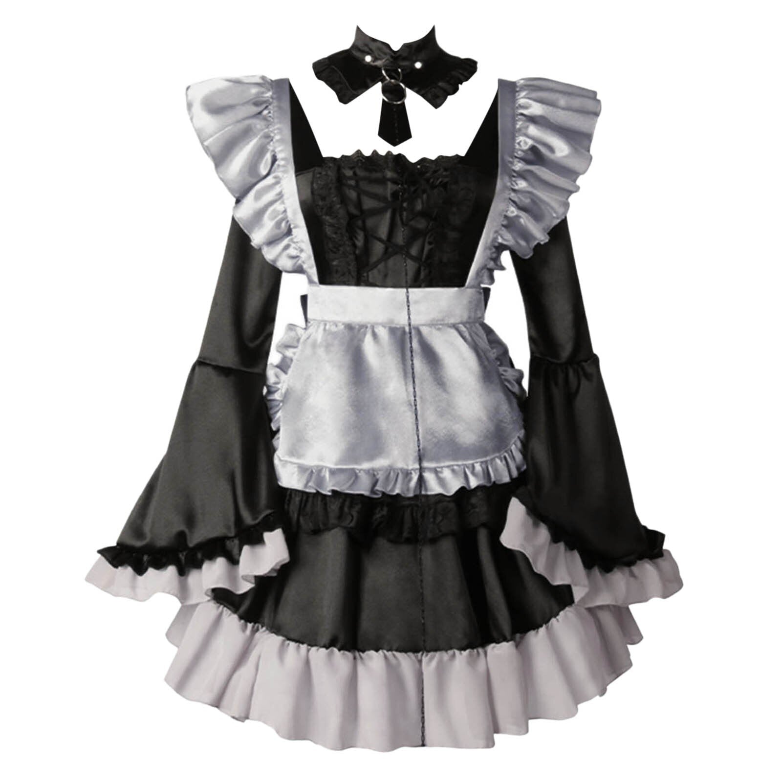 Maid Apron Gothic Style Costume Dress