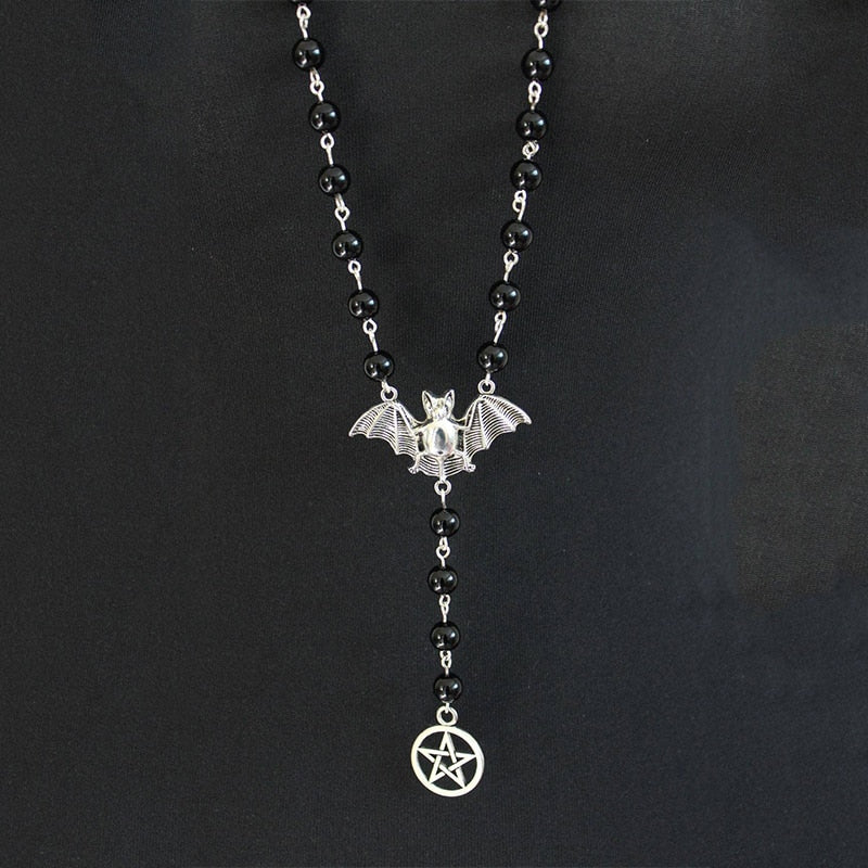 Gothic Bat Necklace