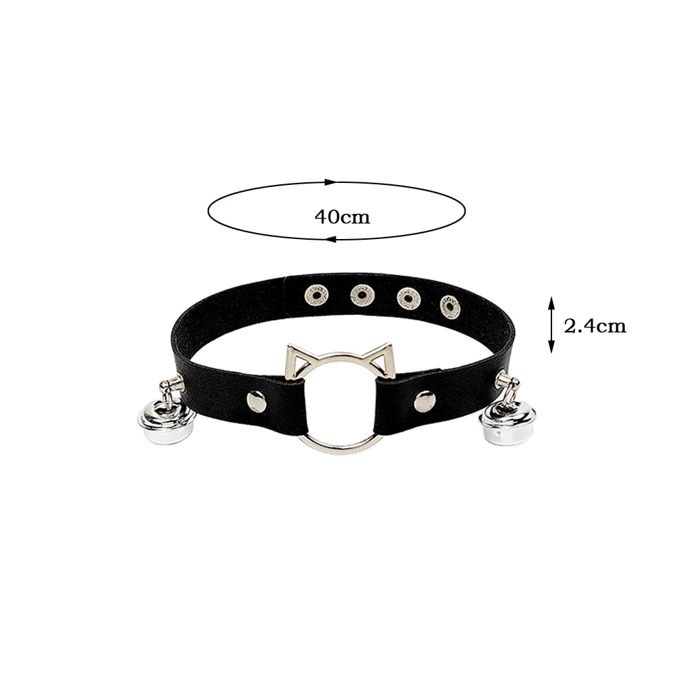 Cat Ears Tail Choker Necklace 3pc Set