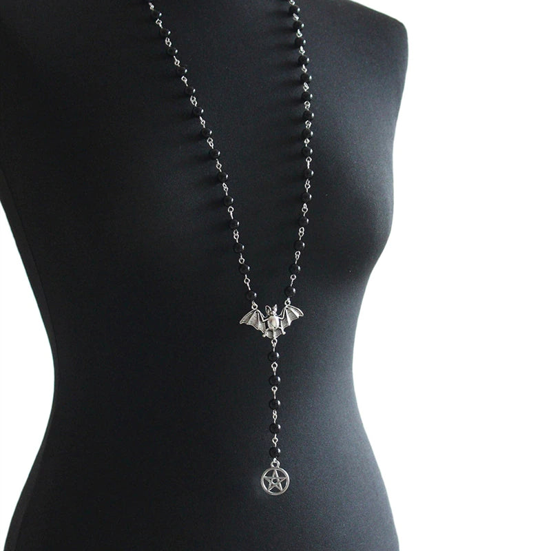 Gothic Bat Necklace