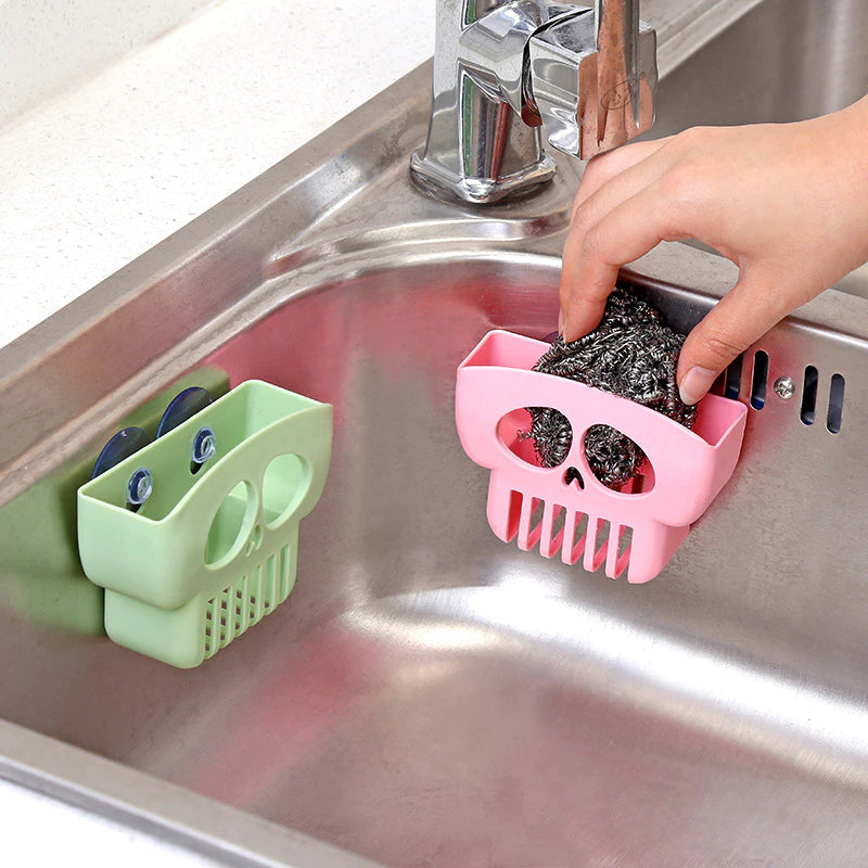 2pc Skull Shape Kitchen Sink Holders