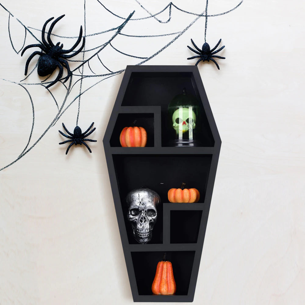 Coffin Essential Oil And Crystals Rack