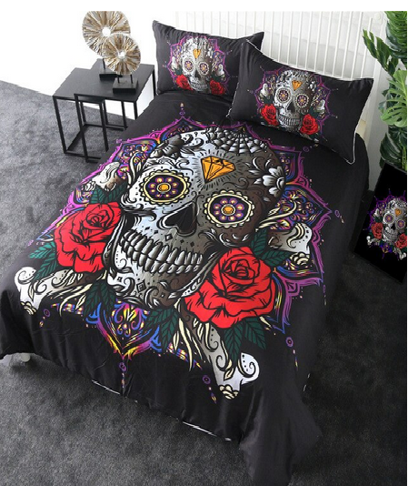 Sugar Skull Gothic Style Bedding