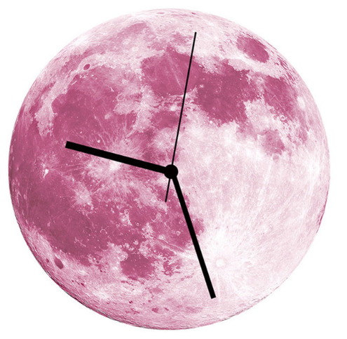 Glowing Moon Wall Clock