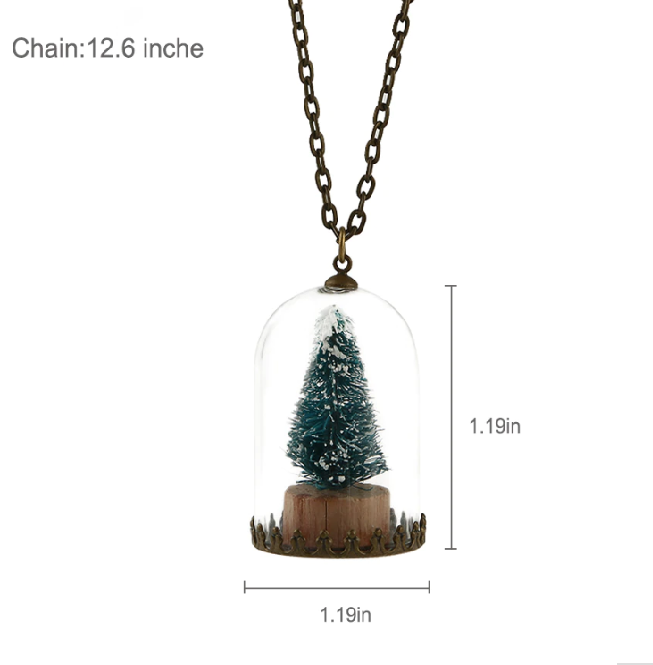 Luminous Christmas Tree Pendant Necklace