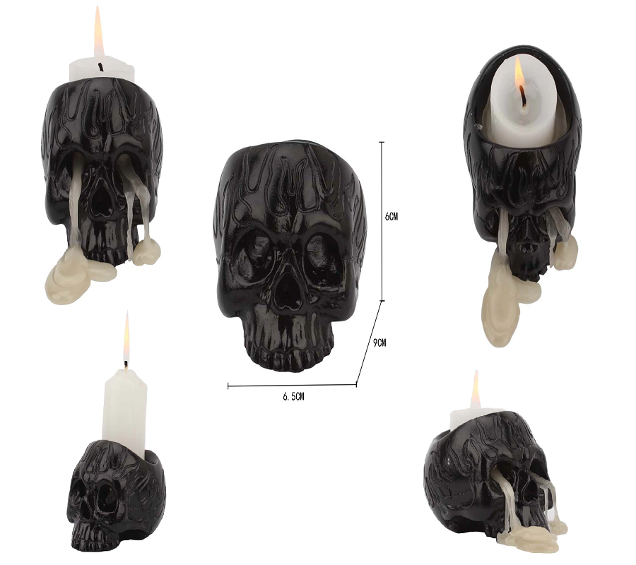 Skull Candle Holder