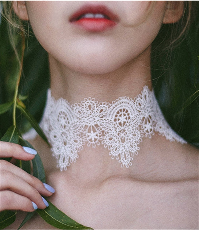 Black Lace Choker Necklace