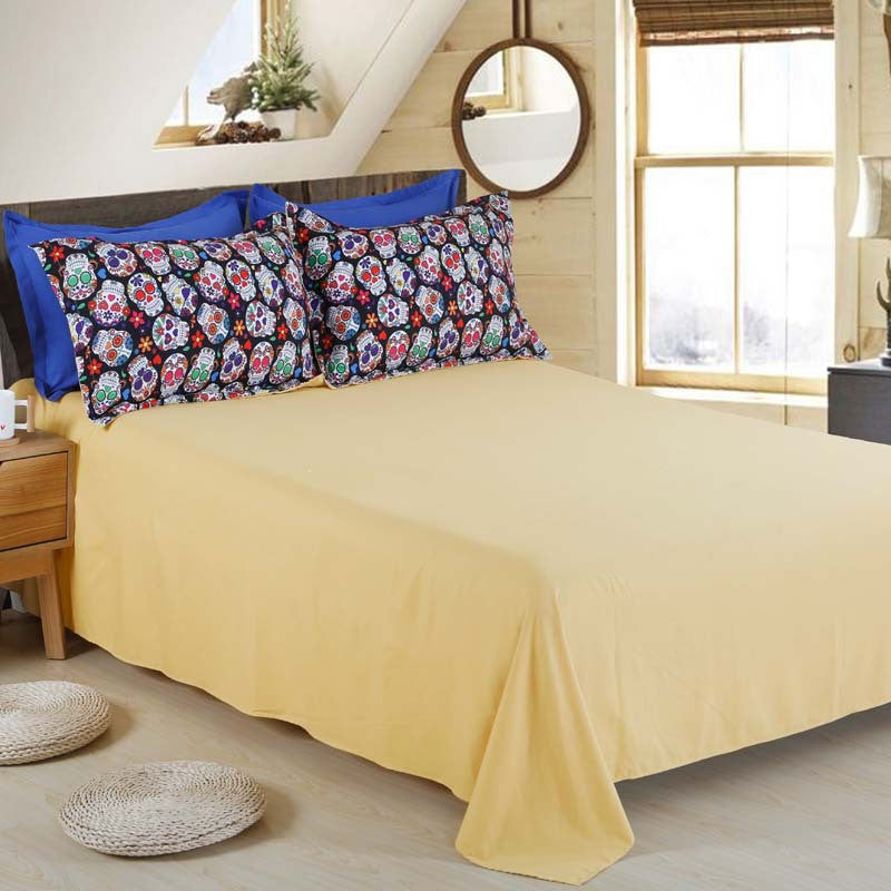 3D Skull 4 Pc Bedding Set