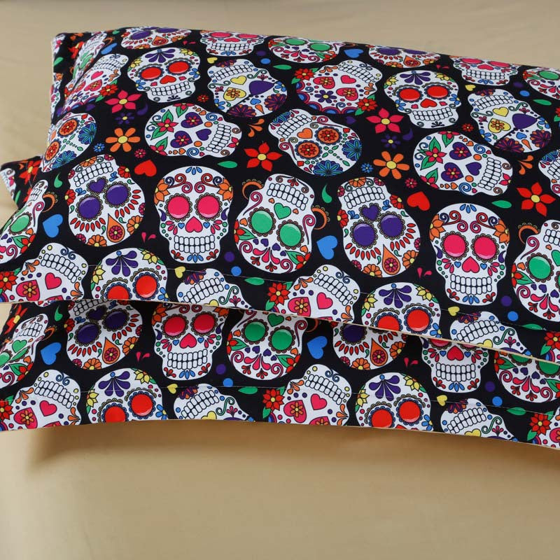 3D Skull 4 Pc Bedding Set