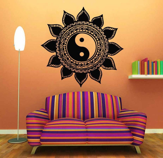 Mandala Wall Sticker Home Decal Buddha Yin Yang Floral Variety