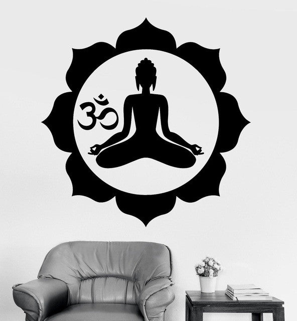 Mandala Wall Sticker Home Decal Buddha Yin Yang Floral Variety