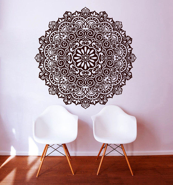 Mandala Wall Sticker Home Decal Buddha Yin Yang Floral Variety
