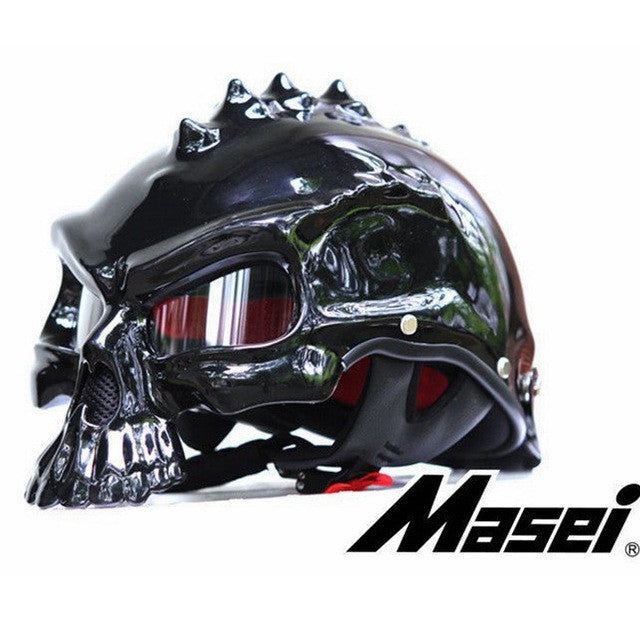 Skull Motorcycle Helmet - Comes in different colors