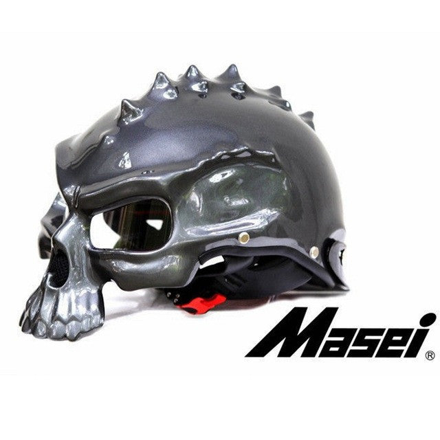 Skull Motorcycle Helmet - Comes in different colors