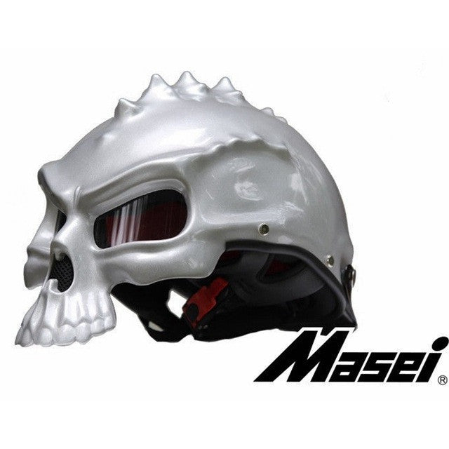 Skull Motorcycle Helmet - Comes in different colors