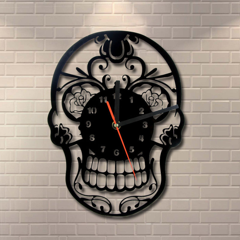 Skull Face Vintage Art Home Decor Wall Clock