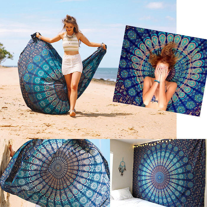 Bohemia Geometric Meditation Fashion Shawl