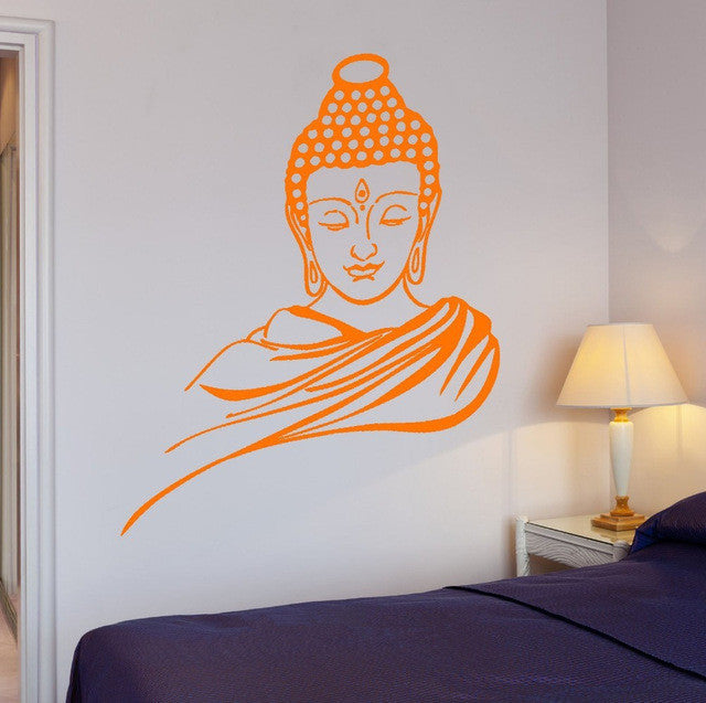 3D Poster Buddhism Buddha Meditation Wall Removable Vinyl Decal