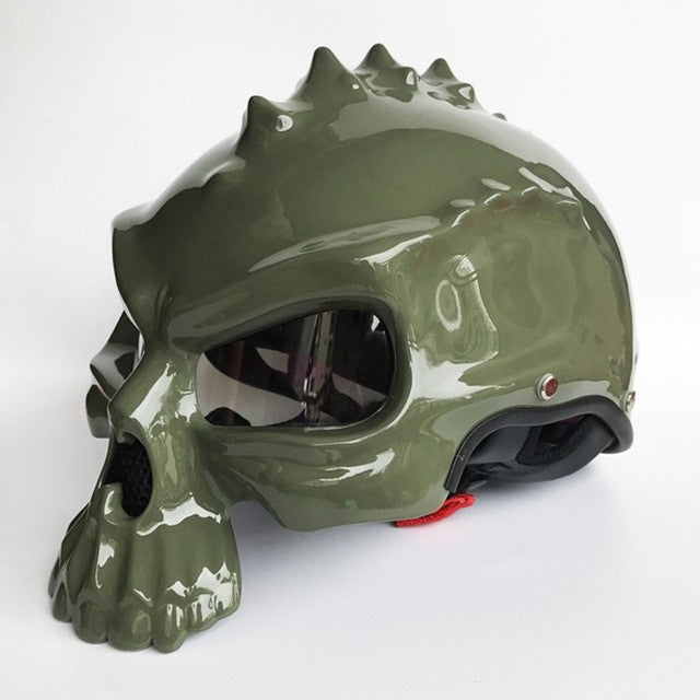 Skull Motorcycle Helmet - Comes in different colors