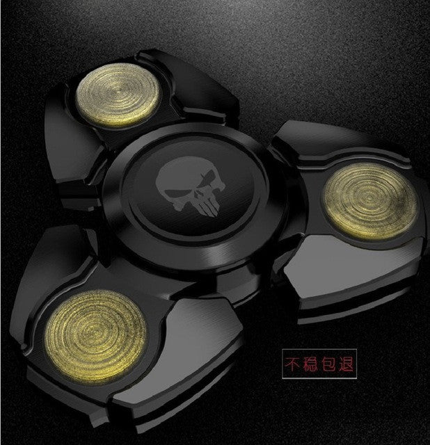 Skull Fidget Hand Spinner Plastic