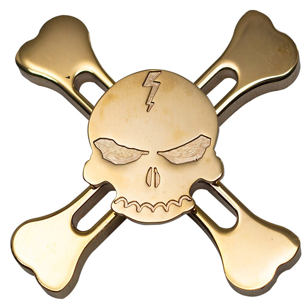New Original Skull Brass Fidget Hand Spinner