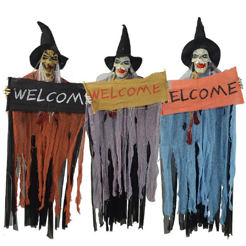 1pc Halloween Hanging Reaper Ghost Decoration Prop Random Color