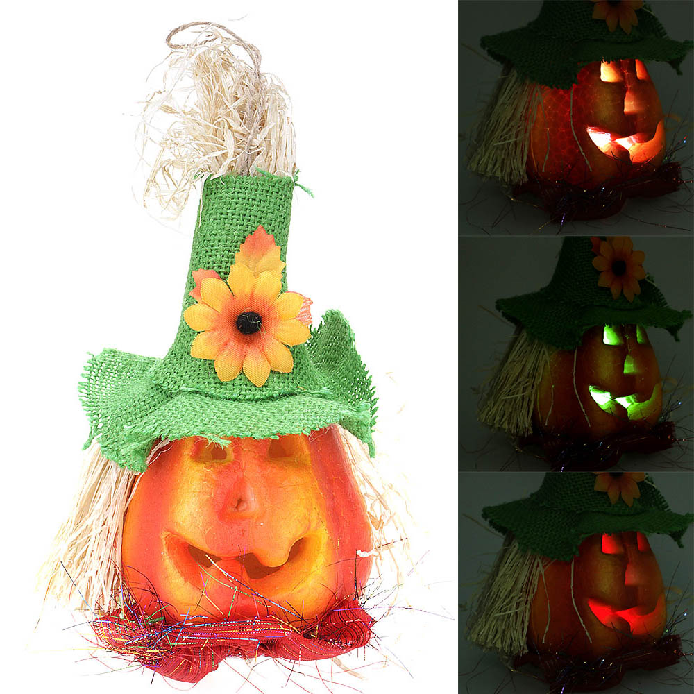 Pumpkin Strobe Light Changing Color Flash LED Decoration