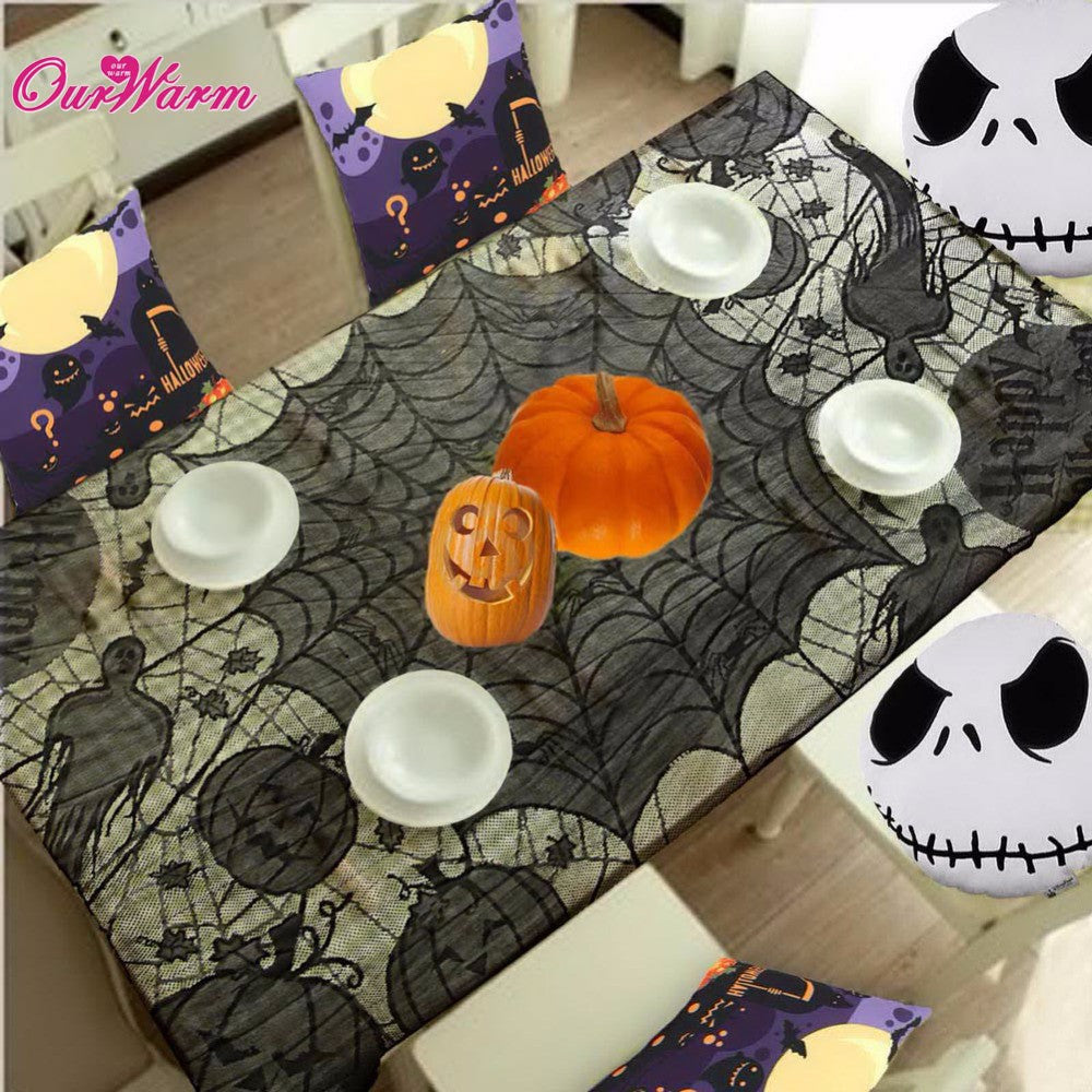 Halloween Spider Web Tablecloth