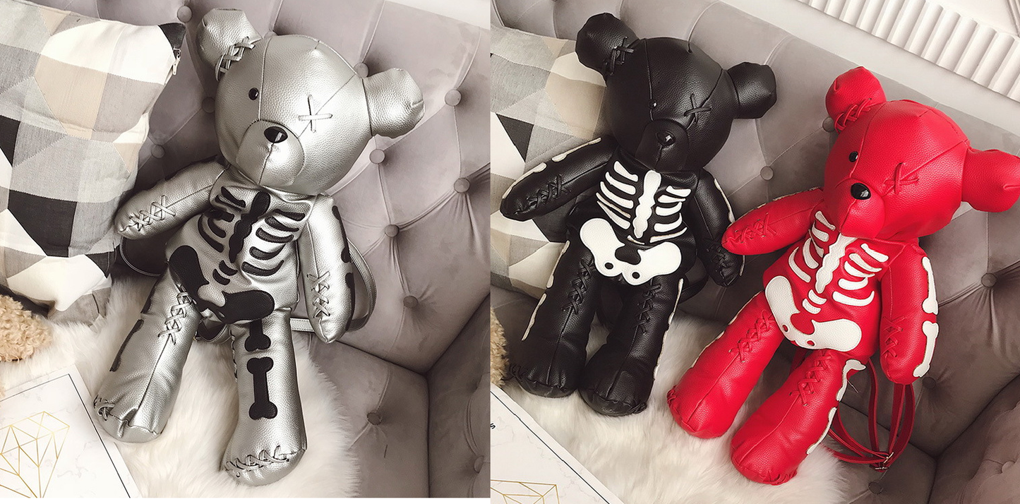 The Skeleton Bear Fashion Backpack