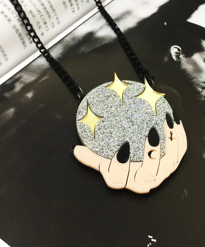 The Magic Crystal Ball Acrylic Necklace