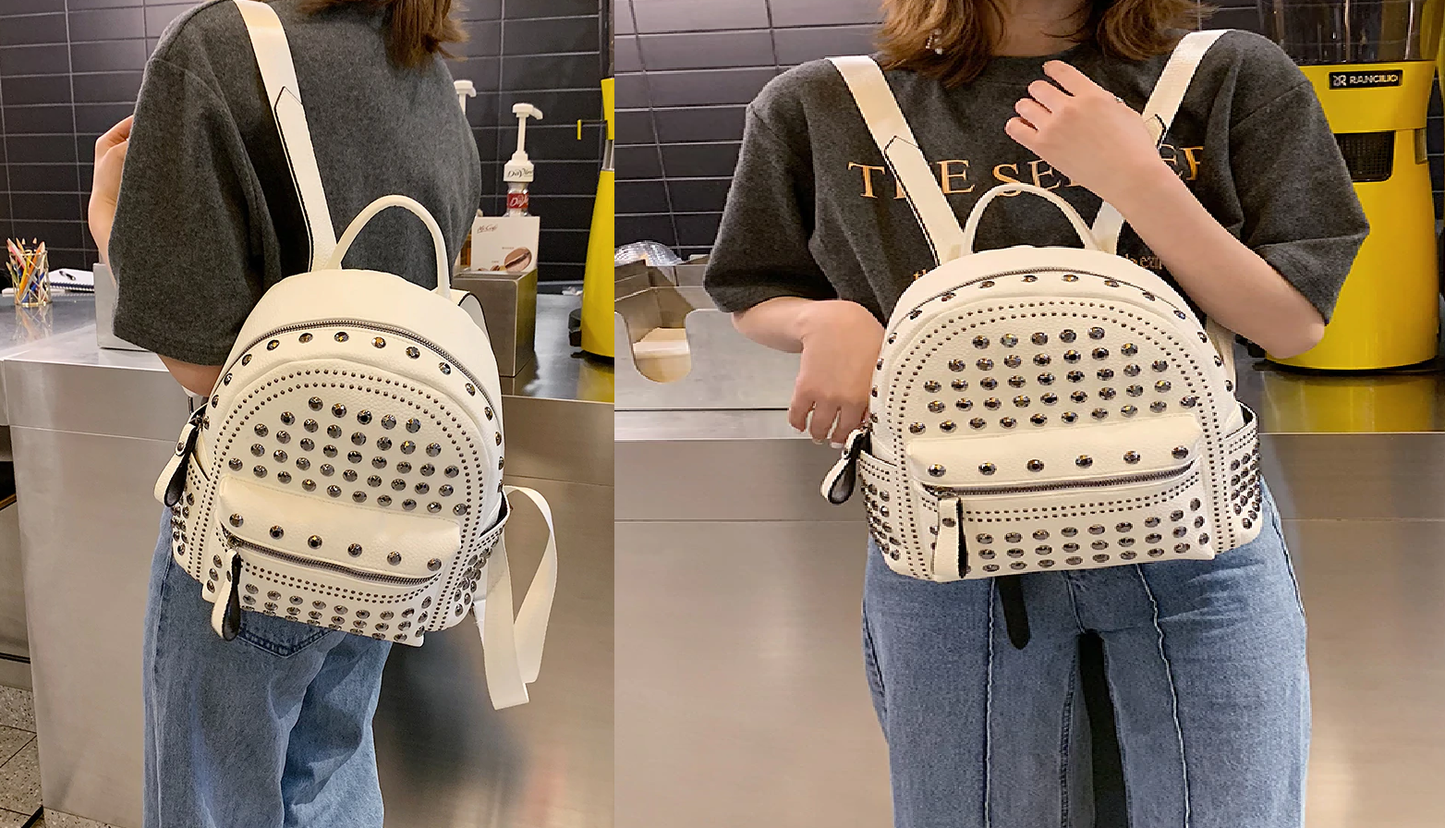The Solid Rivet Shoulder Bag