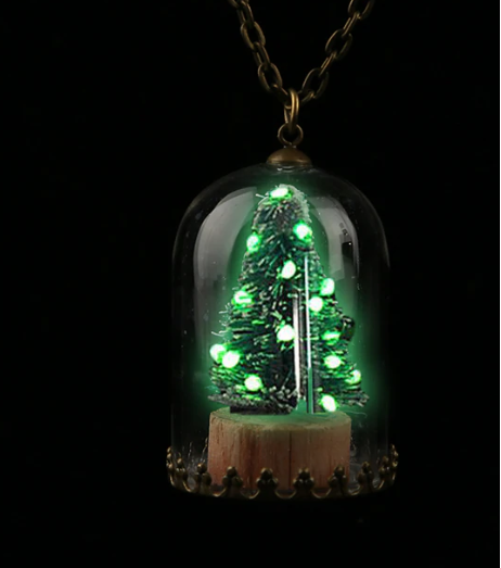 Luminous Christmas Tree Pendant Necklace