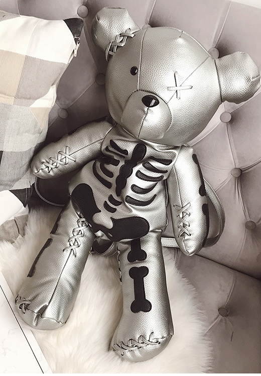 The Skeleton Bear Fashion Backpack