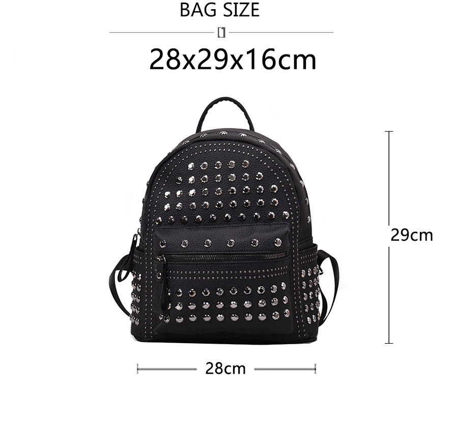 The Solid Rivet Shoulder Bag