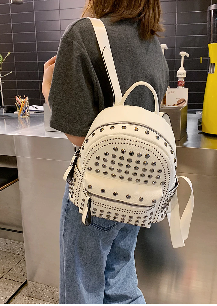 The Solid Rivet Shoulder Bag