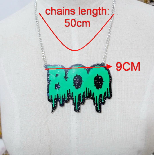 The Boo Acrylic Necklace
