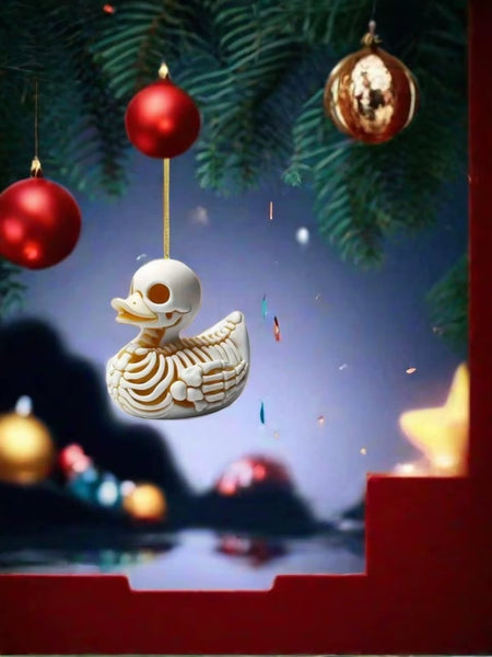 Skeleton Duck Christmas Tree Ornament