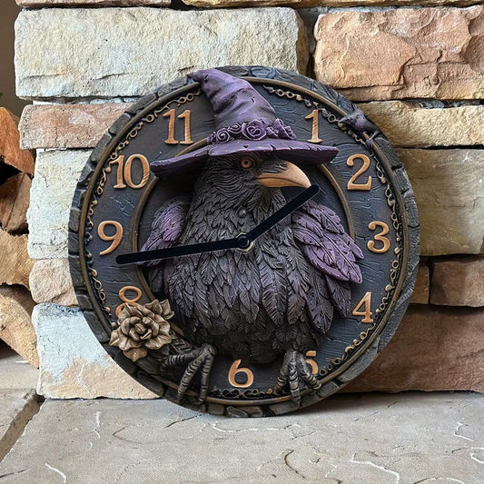 Crow 2D 11 Inch Wall Clock