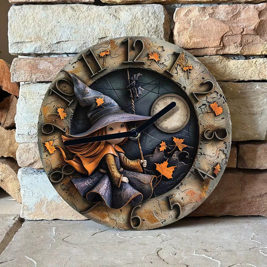 Silent Witch Theme 2D 11 Inch Wall Clock